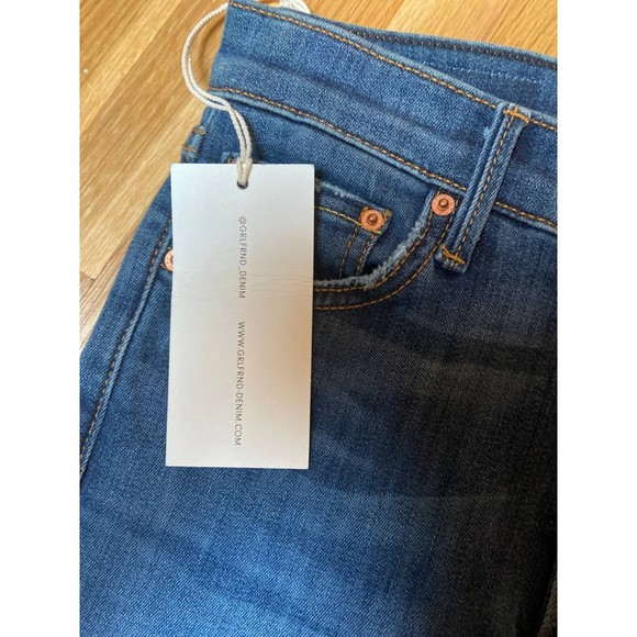NWT GRLFRND The Reed High Rise Slim Cropped Jeans Waist 25" - Picture 6 of 9